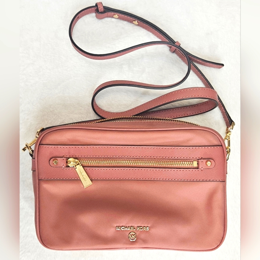 Michael Kors Jet Set Nylon Charm Crossbody Bag